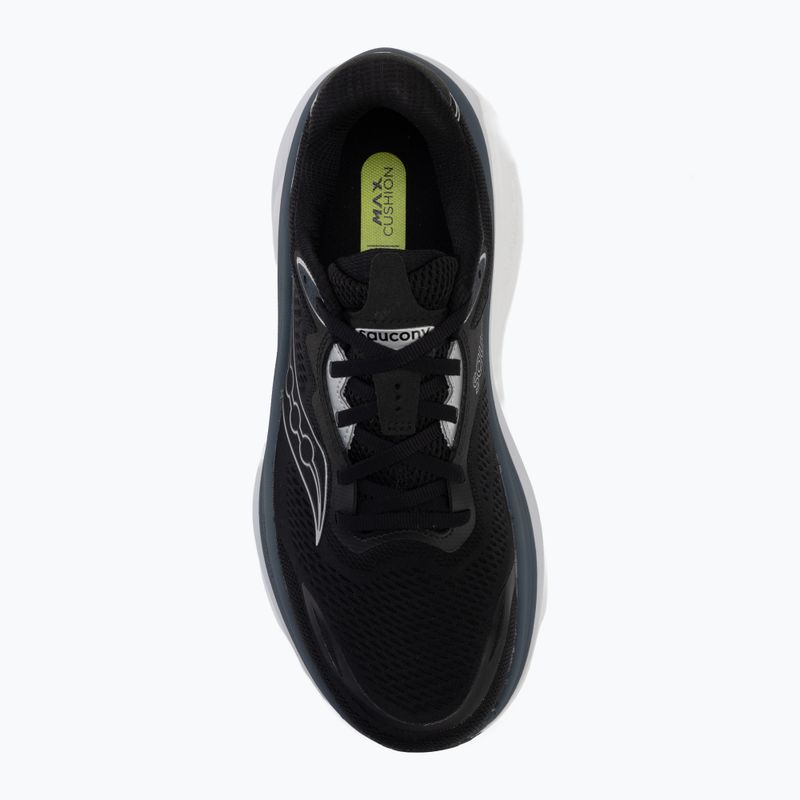 Scarpe da corsa uomo Saucony Hurricane 26 black/silver 5