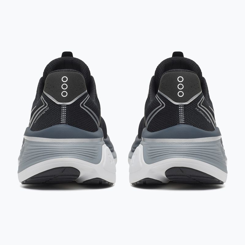 Scarpe da corsa uomo Saucony Hurricane 26 black/silver 4