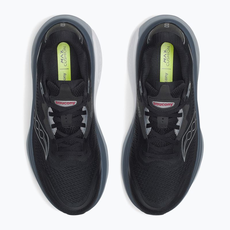 Scarpe da corsa uomo Saucony Hurricane 26 black/silver 6