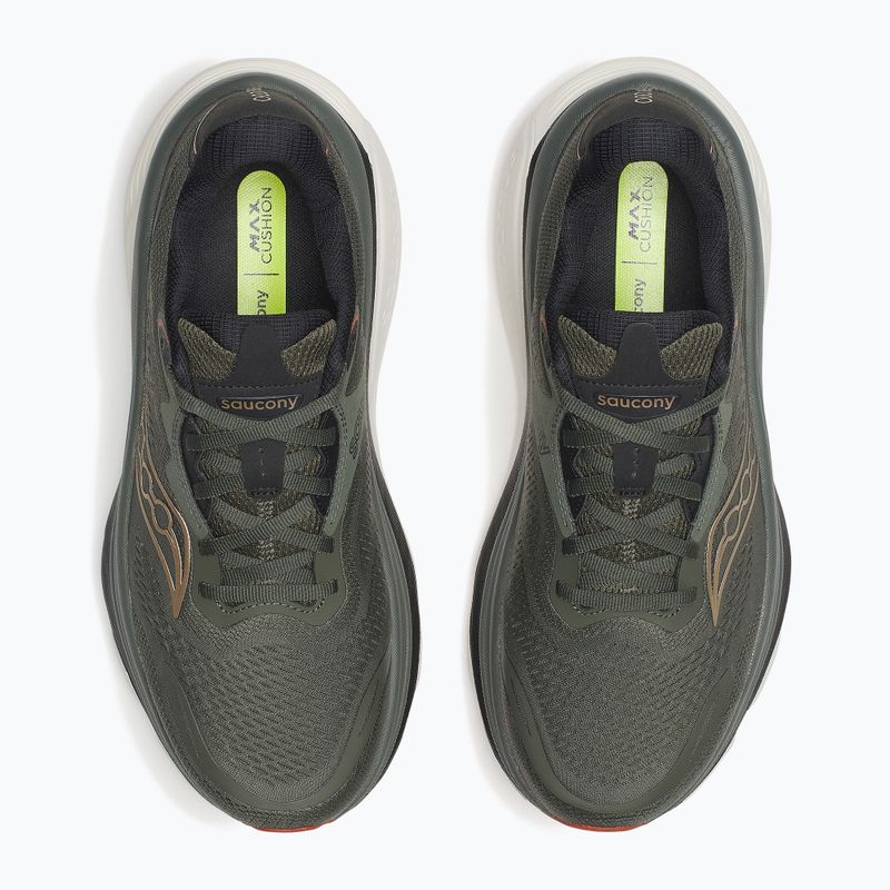 Scarpe da corsa uomo Saucony Hurricane 26 fatigue/black 6