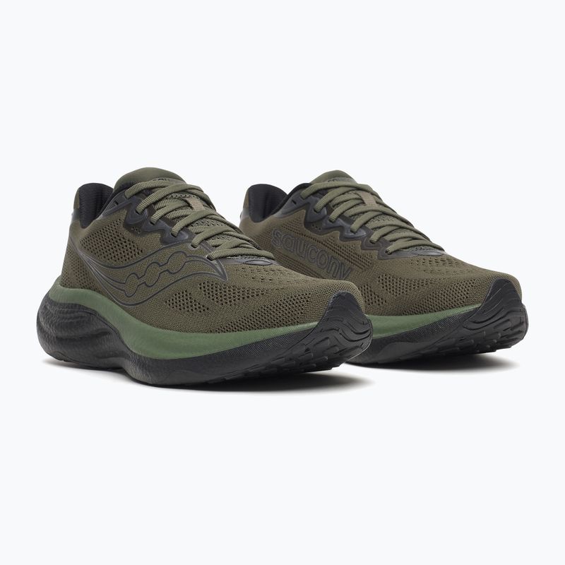 Scarpe da corsa uomo Saucony Ride 19 fatigue/black 3