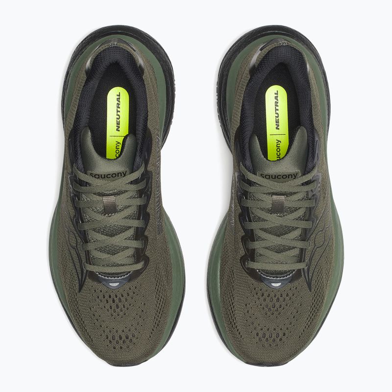 Scarpe da corsa uomo Saucony Ride 19 fatigue/black 6