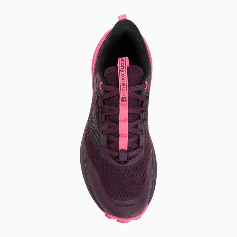 Scarpe da corsa donna Saucony Xodus Ultra 4 eggplant/shock 5