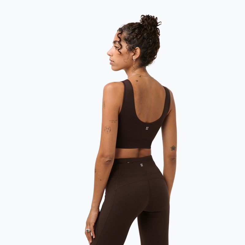 Reggiseno sportivo Sweaty Betty Stamina Seamless Scoop espresso brown 3