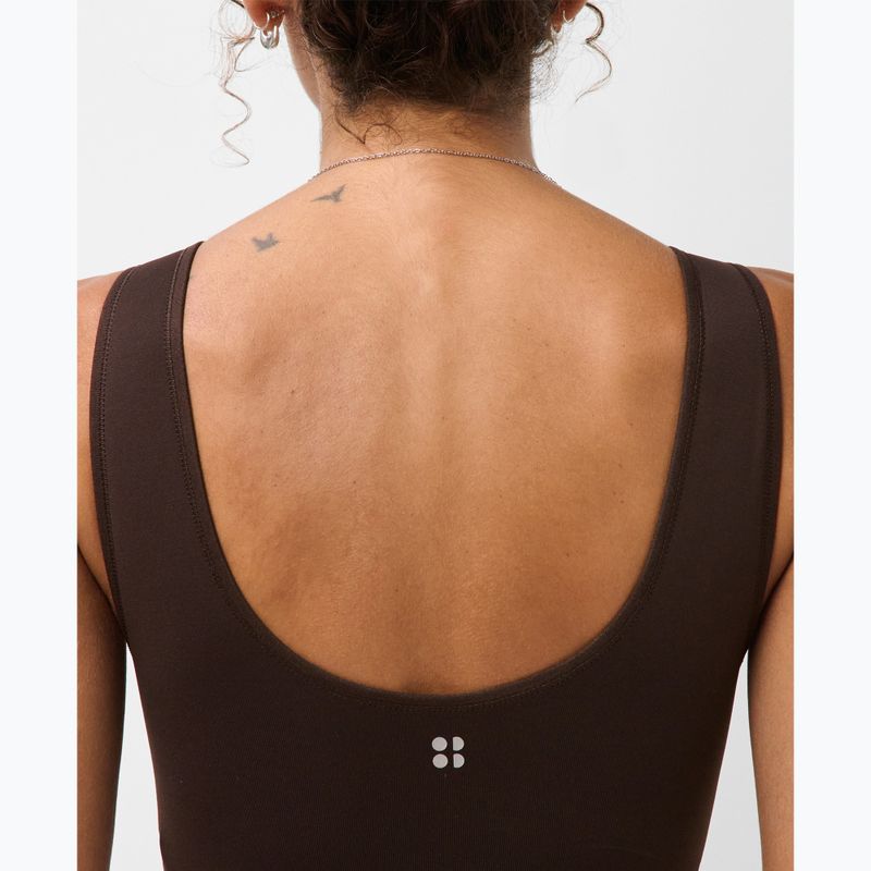 Reggiseno sportivo Sweaty Betty Stamina Seamless Scoop espresso brown 4