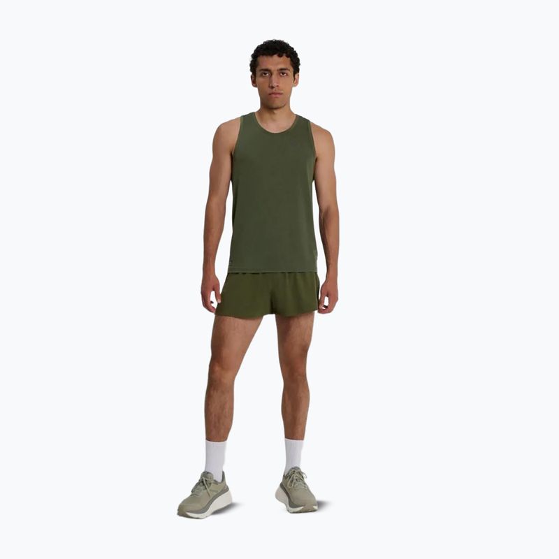 Maglia da corsa da uomo Saucony Stopwatch Singlet fatigue heather 2