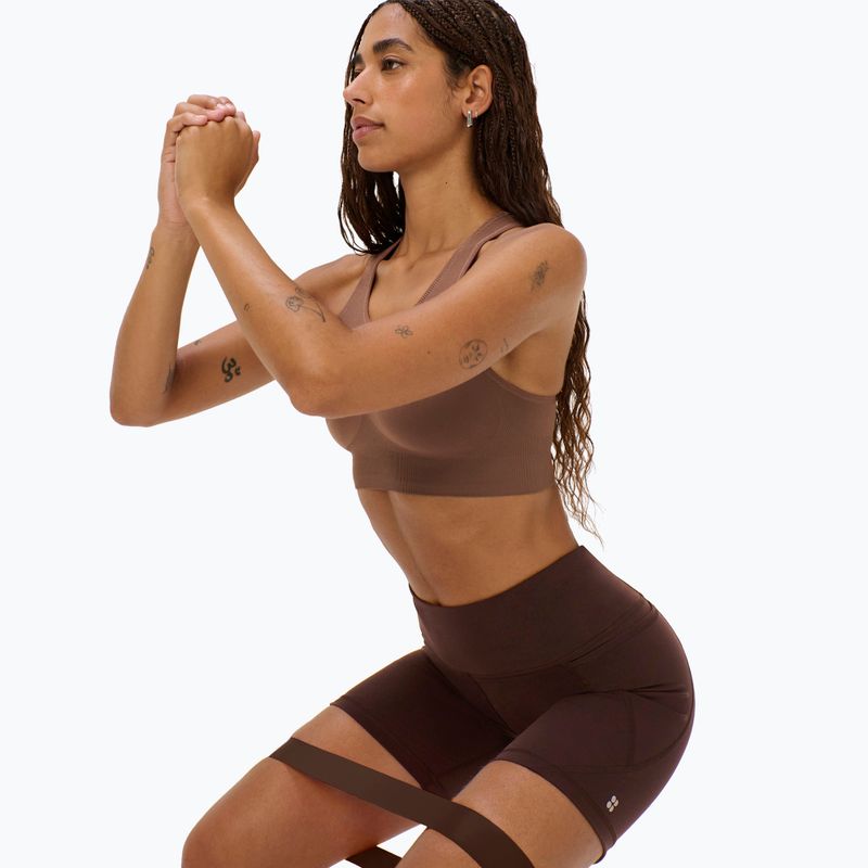 Pantaloncini da donna Sweaty Betty Power Biker 6" Espresso Brown 4