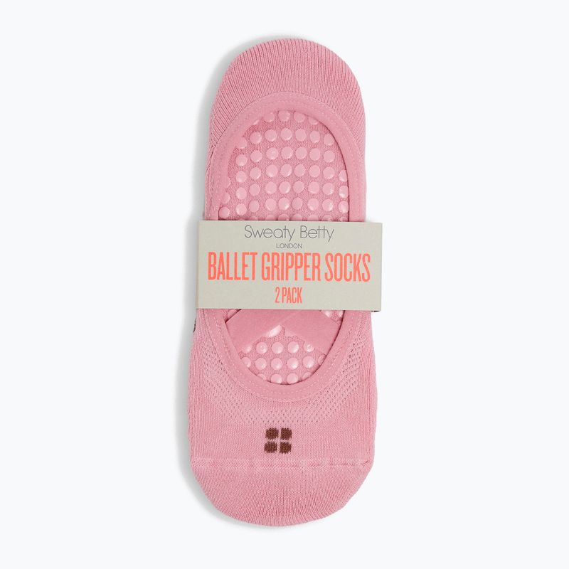 Calze da donna Sweaty Betty Ballet Gripper 2 pary decopink chestnutbrown 2
