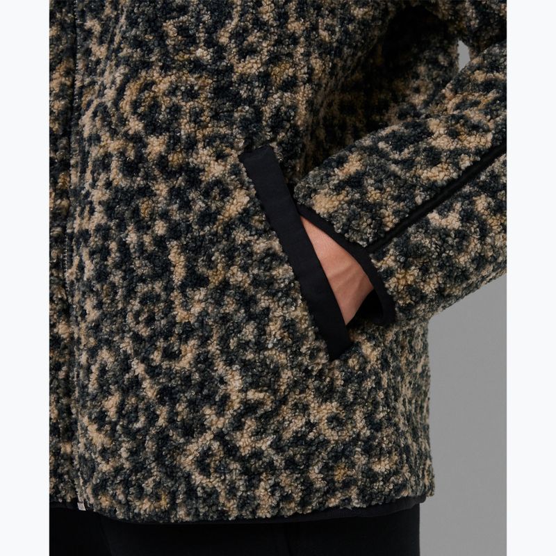 Felpa donna Sweaty Betty Plush Contrast Zip Up Fleece brown ink leopard print 6