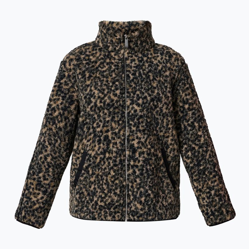 Felpa donna Sweaty Betty Plush Contrast Zip Up Fleece brown ink leopard print 7
