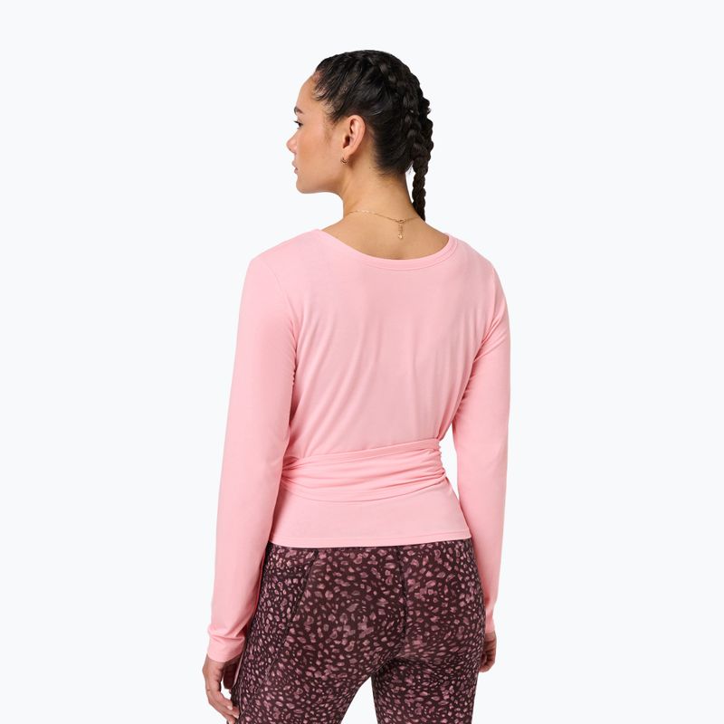 Longsleeve da donna Sweaty Betty Soft Flow Studio Wear Your Way deco pink 3