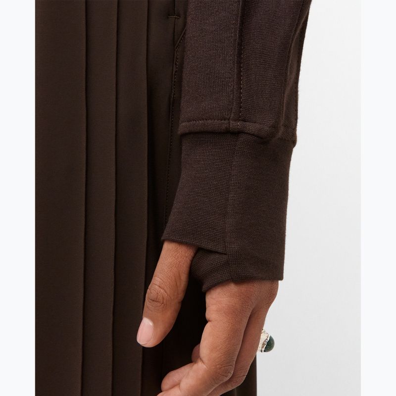 Felpa donna Sweaty Betty After Class Yoke Crop espresso brown 5