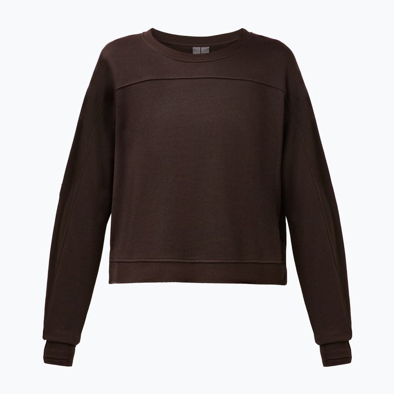 Felpa donna Sweaty Betty After Class Yoke Crop espresso brown 6