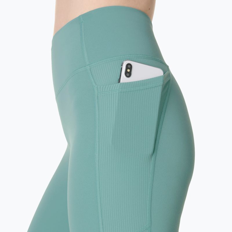 Leggings da allenamento da donna Sweaty Betty Ultimate Studio Ribbed green 4