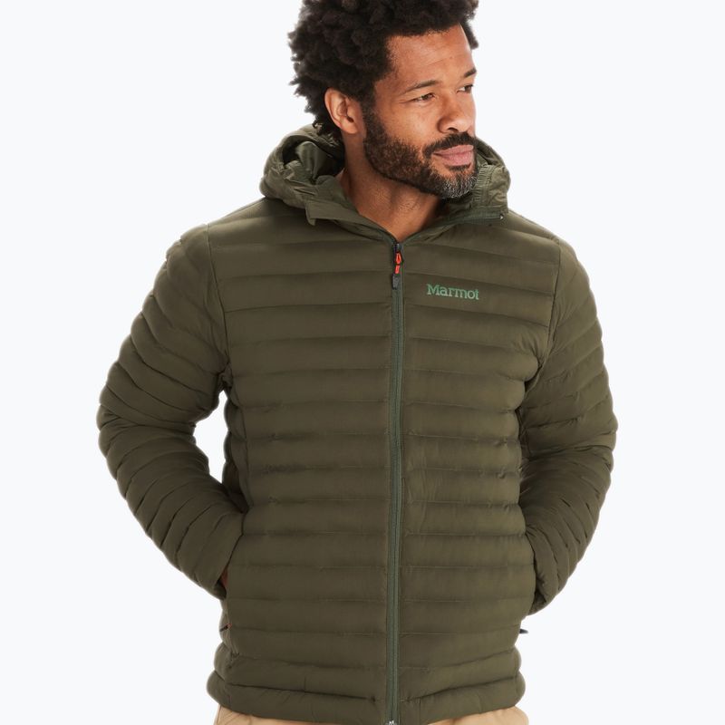 Piumino Marmot Echo Featherless Hoody Uomo nori
