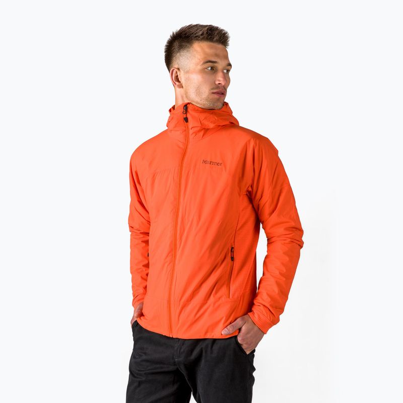 Giacca da sole Marmot Novus LT Hybrid Hoody rossa da uomo