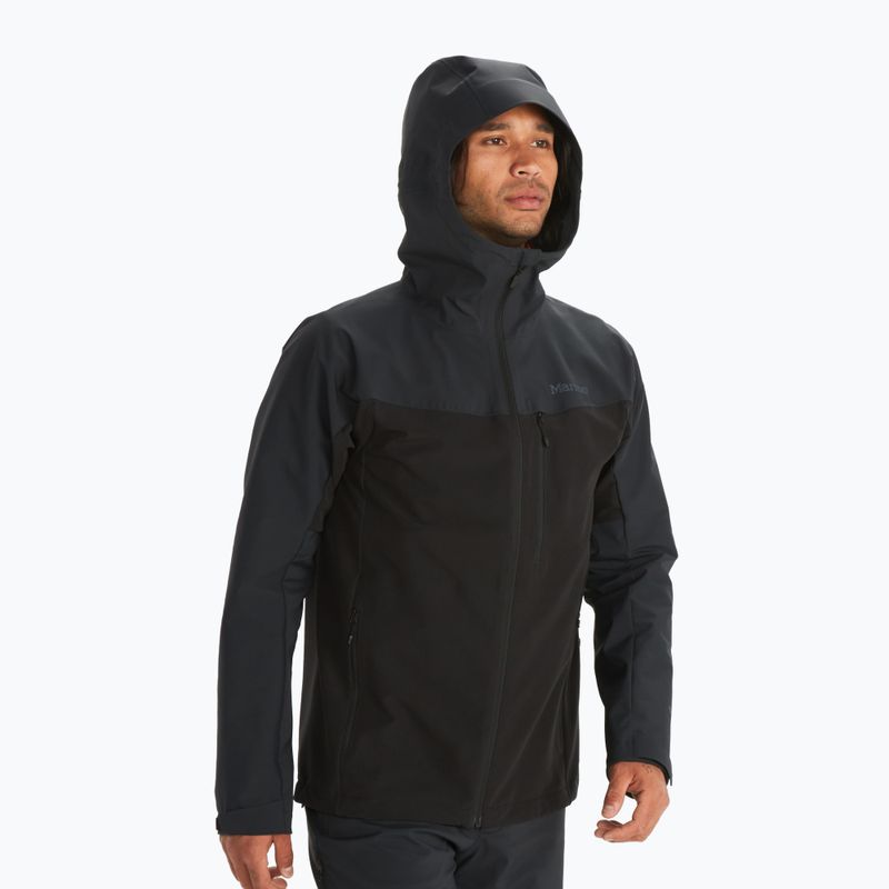 Giacca softshell da uomo Marmot ROM GORE-TEX Infinium Hoody nero