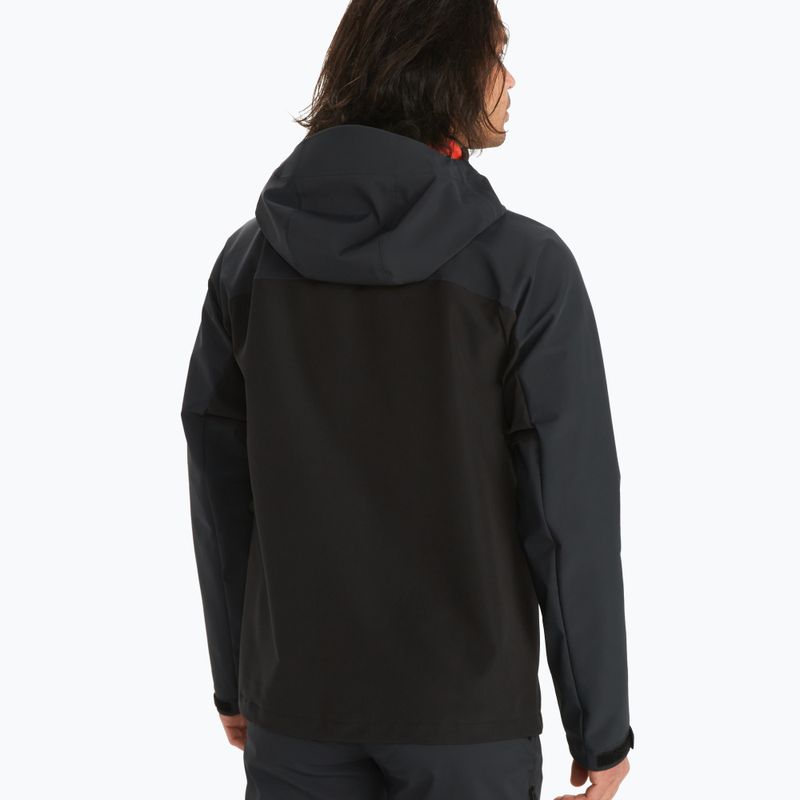 Giacca softshell da uomo Marmot ROM GORE-TEX Infinium Hoody nero 2