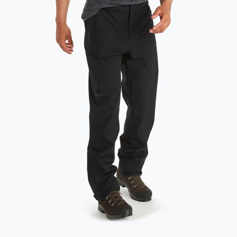 Pantaloni da uomo Marmot Minimalist Gore Tex con membrana, nero