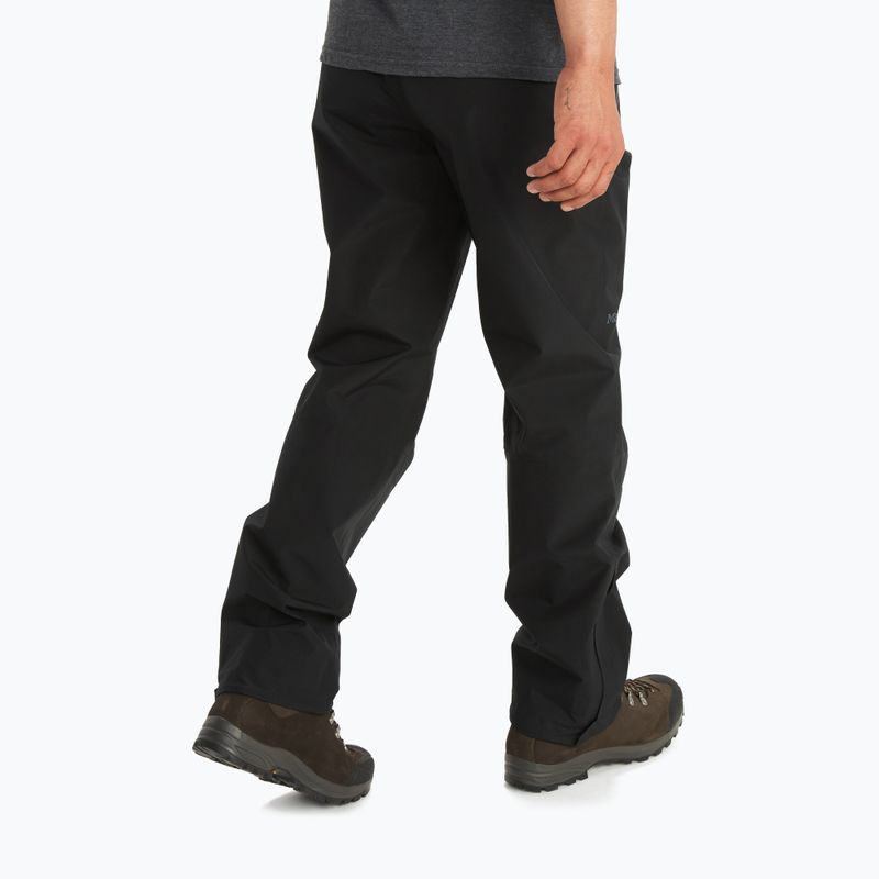 Pantaloni da uomo Marmot Minimalist Gore Tex con membrana, nero 2