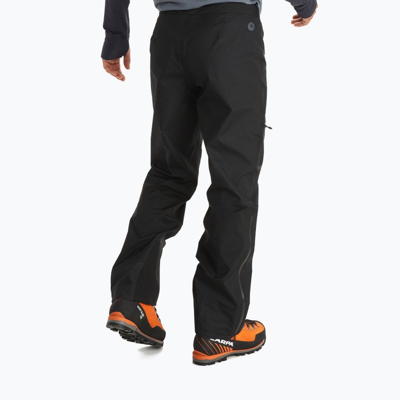 Pantaloni con membrana Marmot Mitre Peak Gore Tex da uomo, nero 2