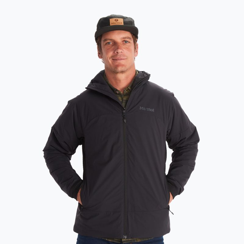 Giacca Marmot Novus LT Hybrid Hoody nera da uomo 5
