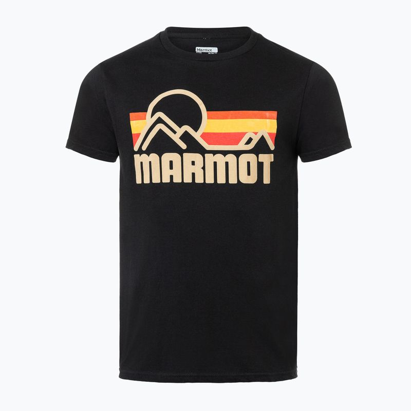 Maglietta Marmot da uomo Coastal nero