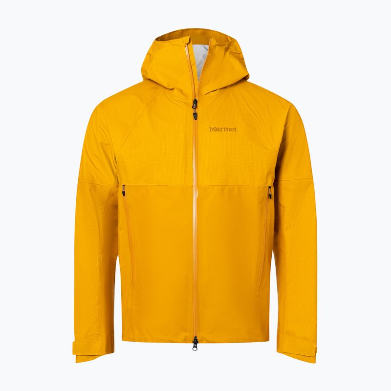Giacca da pioggia Marmot Mitre Peak Gore Tex da uomo giallo oro