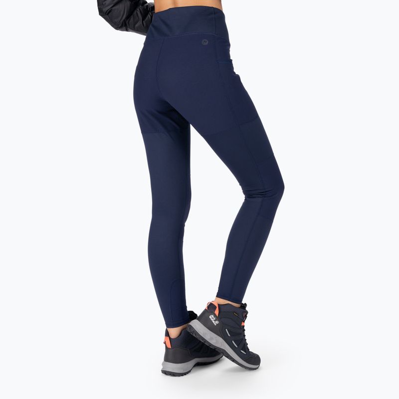 Pantaloni da trekking da donna Marmot Winter Mountain Active Hybrid Tight arctic navy 3