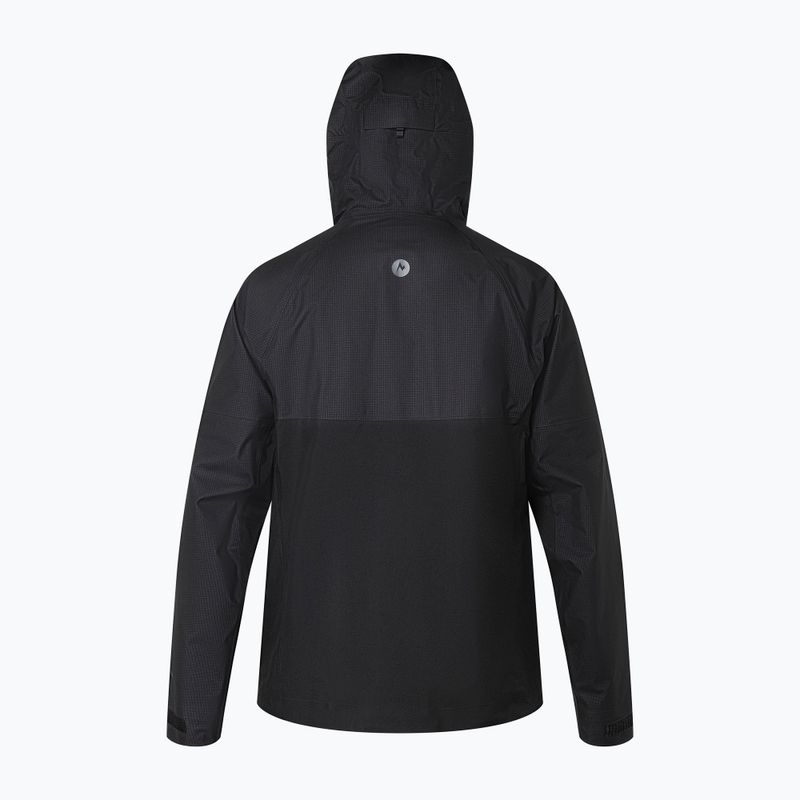 Giacca da pioggia Marmot Mitre Peak Gore Tex da uomo, nero 6