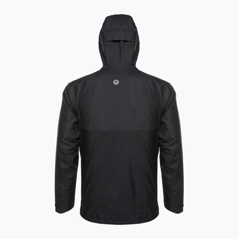 Giacca da pioggia Marmot Mitre Peak Gore Tex da uomo, nero 2