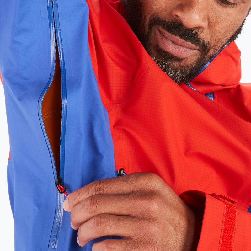 Giacca antipioggia Marmot Mitre Peak Gore Tex victory red/trail blue da uomo 4