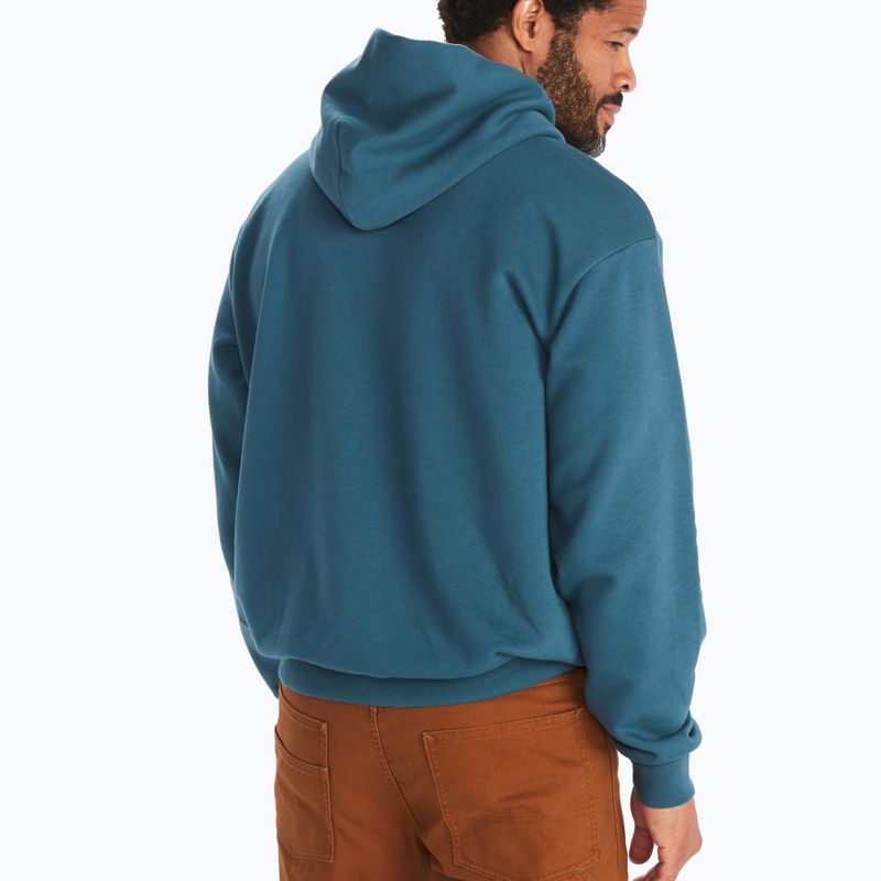 Felpa Marmot Coastal Hoody da uomo, color verde acqua. 2
