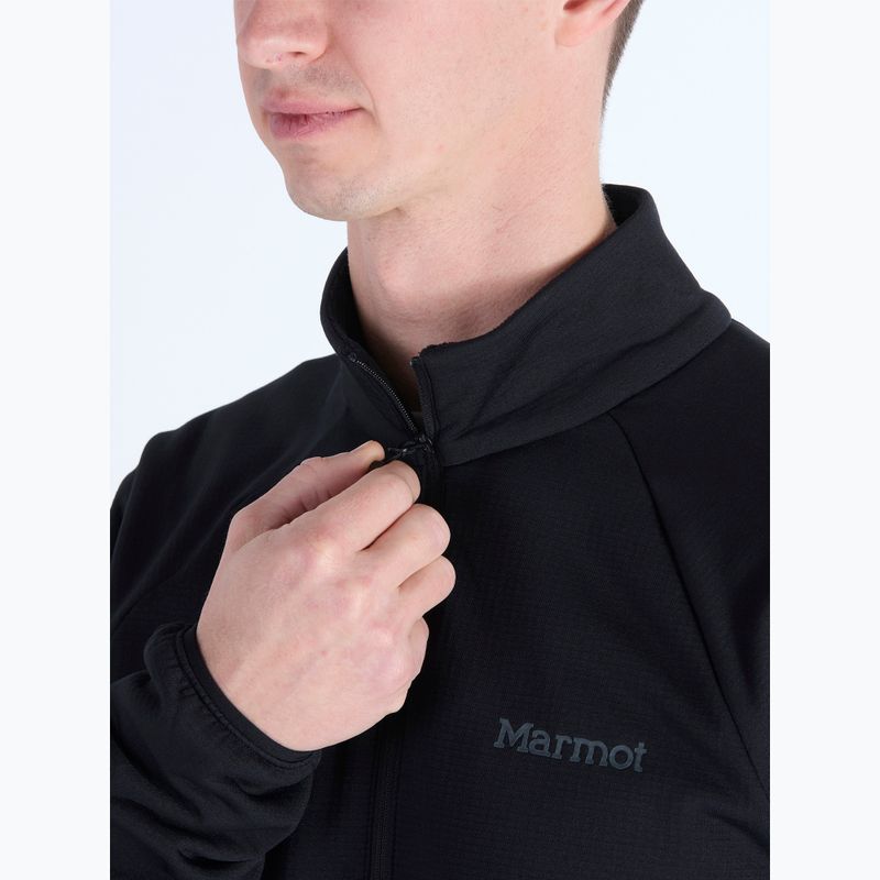 Felpa in pile Marmot da uomo Leconte Fleece 1/2 Zip nero 3