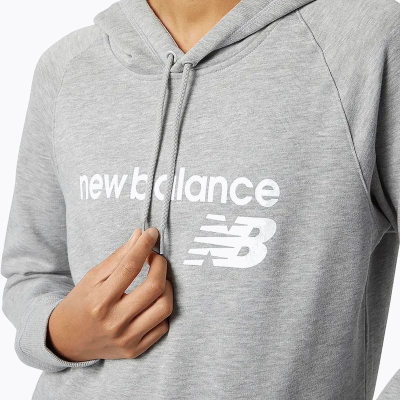 Felpa donna New Balance Core Fleece Hoodie grey 4
