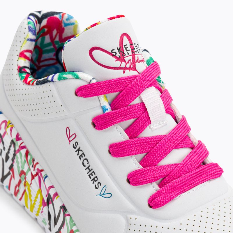 SKECHERS Uno Lite Lovely Luv bianco/multi scarpe da bambino 8