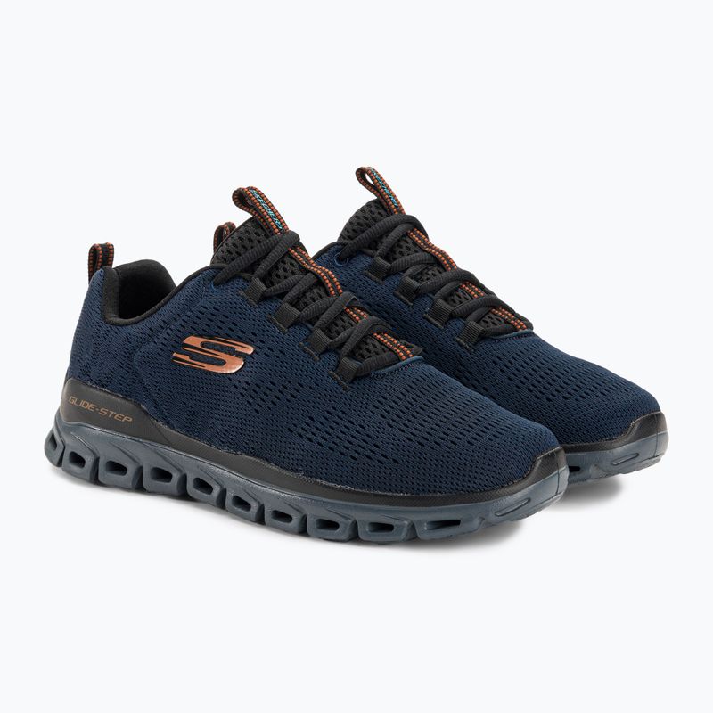 Scarpe SKECHERS Glide-Step Fasten Up uomo navy/nero 4