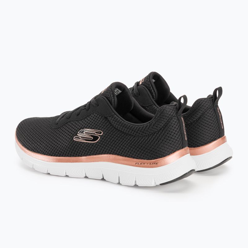 SKECHERS scarpe da donna Flex Appeal 4.0 Brilliant View nero/oro rosa 4