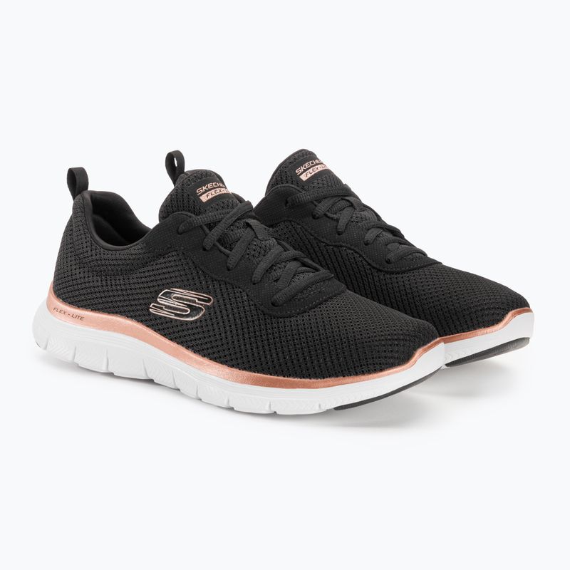 SKECHERS scarpe da donna Flex Appeal 4.0 Brilliant View nero/oro rosa 5