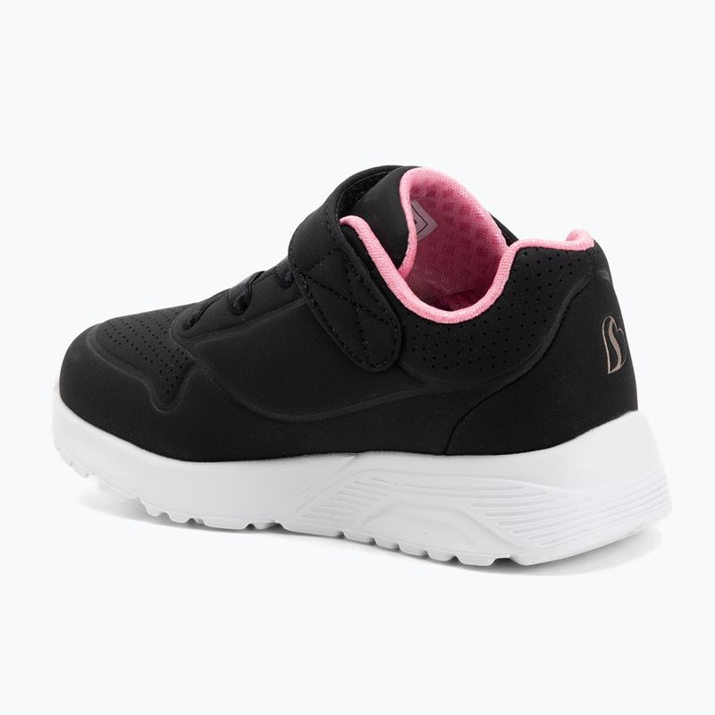 Scarpe da bambino SKECHERS Uno Lite nero/oro rosa 3