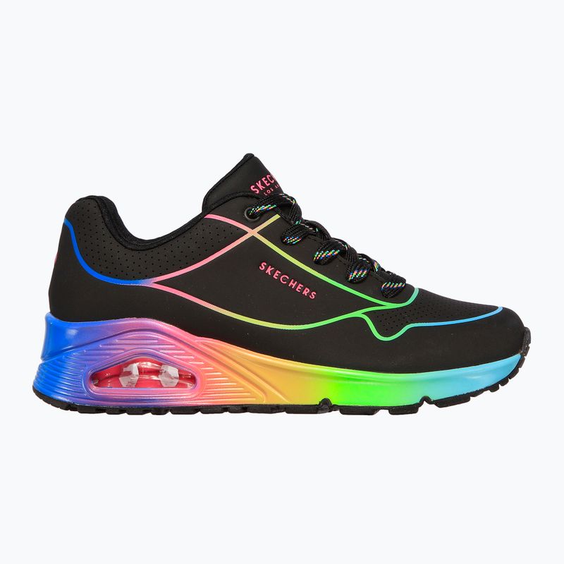 SKECHERS Uno Pop Of Sunshine scarpe da donna nero/multi neon 9