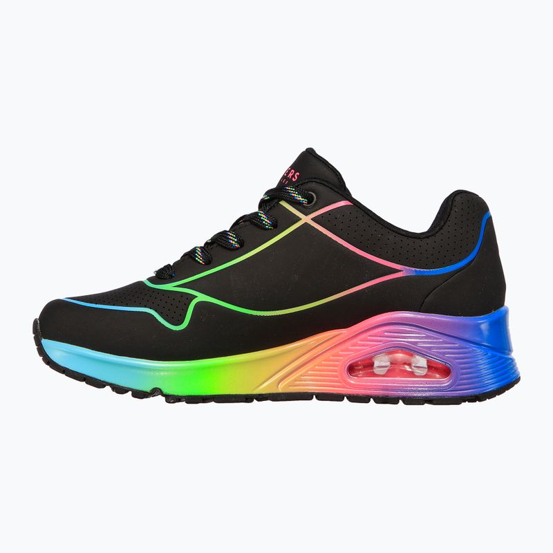 SKECHERS Uno Pop Of Sunshine scarpe da donna nero/multi neon 10