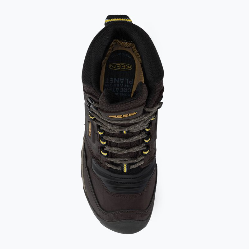 KEEN Ridge Flex Mid WP scarpe da trekking da uomo giallo caffè/keen 6