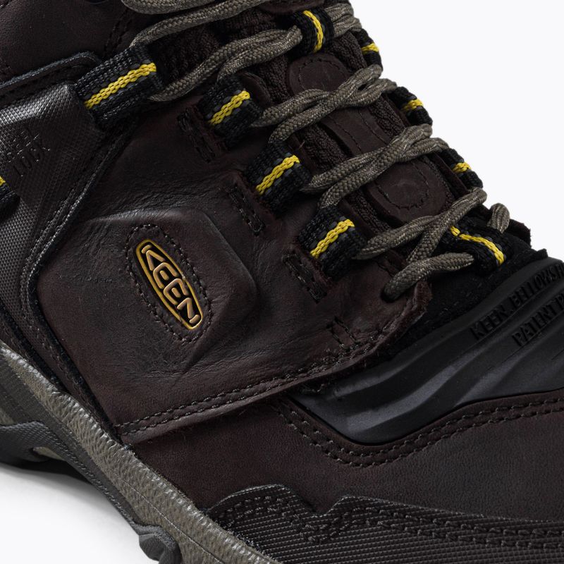 KEEN Ridge Flex Mid WP scarpe da trekking da uomo giallo caffè/keen 8