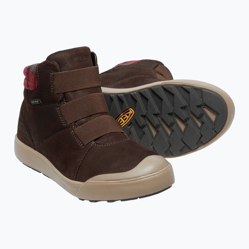 Stivali KEEN Elle Winter Mid WP da donna, chicco di caffè e plaid rosso 13