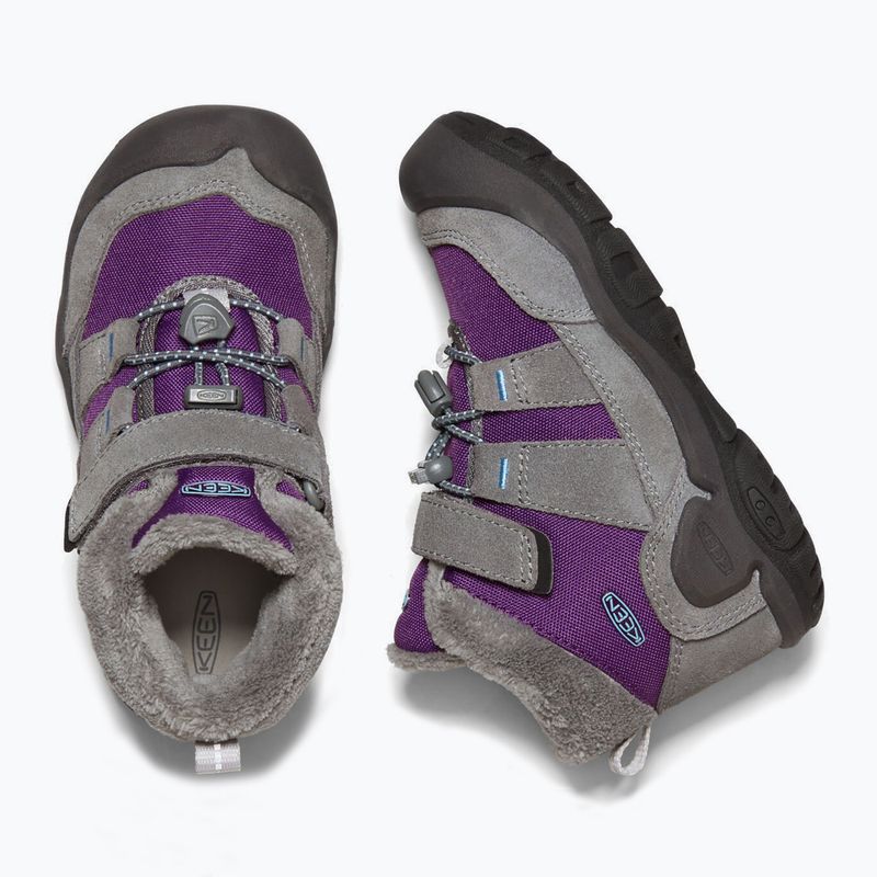 KEEN Knotch Chukka, stivali da trekking per bambini in acciaio grigio/carisma 11