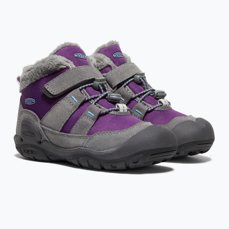 KEEN Knotch Chukka, stivali da trekking per bambini in acciaio grigio/carisma 13