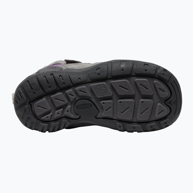KEEN Knotch Chukka, stivali da trekking per bambini in acciaio grigio/carisma 14
