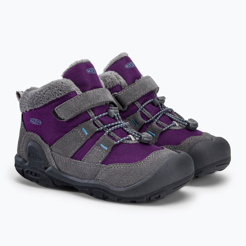 KEEN Knotch Chukka, stivali da trekking per bambini in acciaio grigio/carisma 5