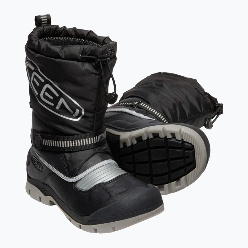 KEEN Snow Troll WP junior stivali da neve nero/argento 12